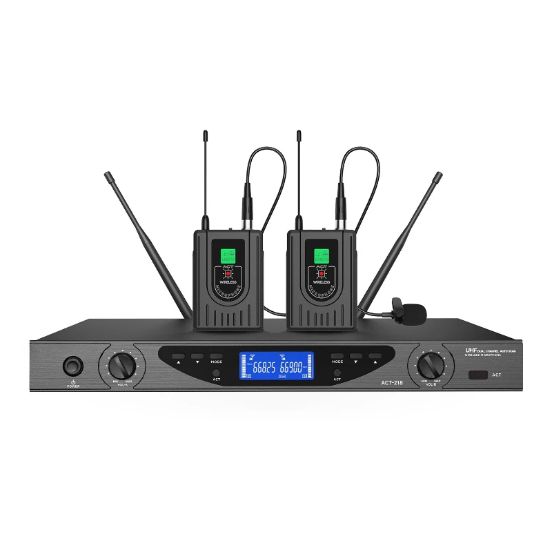 

microphone one to two UHF infrared frequency teaching live broadcast speech head wearing fanny p