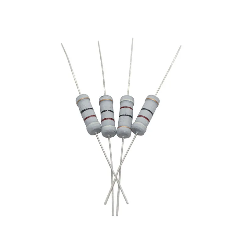 10Pcs 3W Carbon Film Resistor 5% 1R-910K 1M 3 4.3 10 100 120 Ohm 300R 1K 10K 100K 30K 150K 300K  Color Ring Resistance