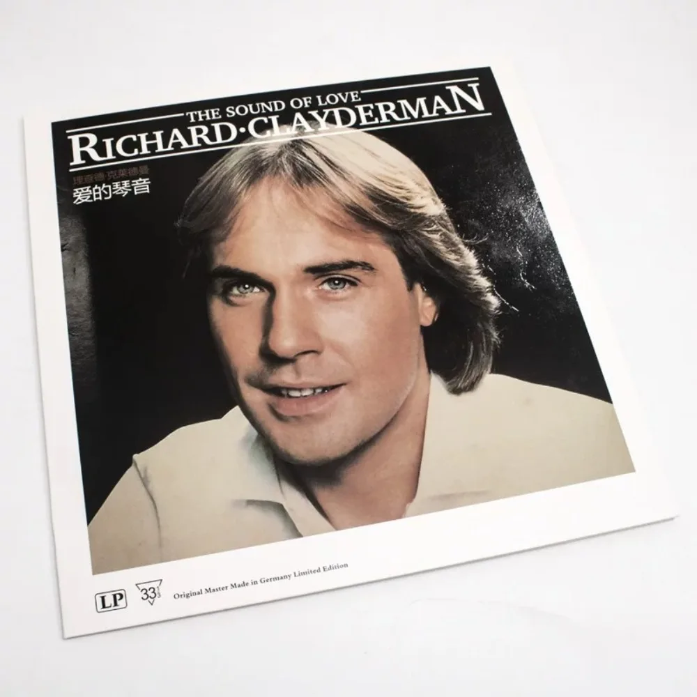 Richard Clayderman Piano Música Instrumental LP de vinil de 12 polegadas - Disco de gravação de toca-discos