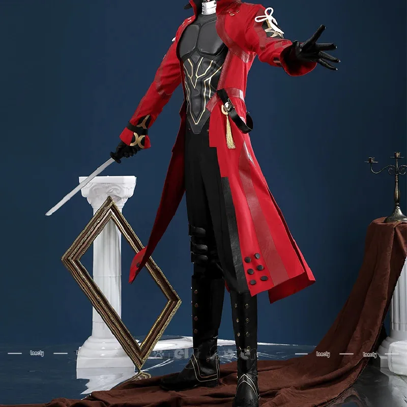 

CyHonkai Star Rail Fate Archer Косплей Костюм Парик Пальто Жилет Чехлы Для Ног Перчатки Наряд Для Мужчин Женщин Реквизит Полный Комплект Вечеринка Хэллоуин