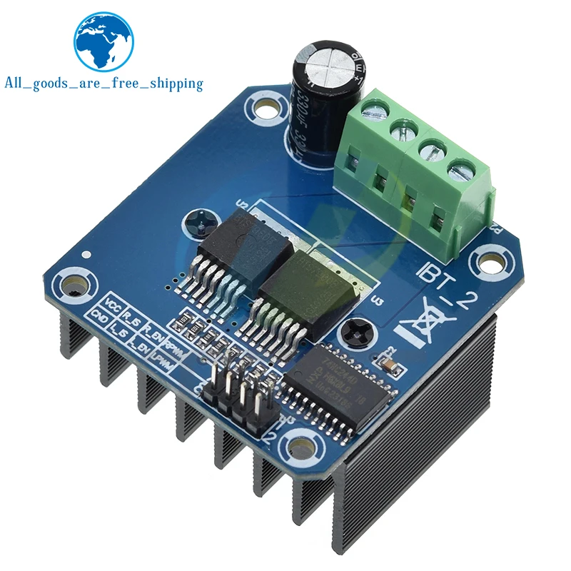 1/3 SZT. DC6-27V Podwójny Moduł Sterowania Silnikiem Krokowym BTS7960 BTS7960B DC 43A Moduł Mostka H PWM