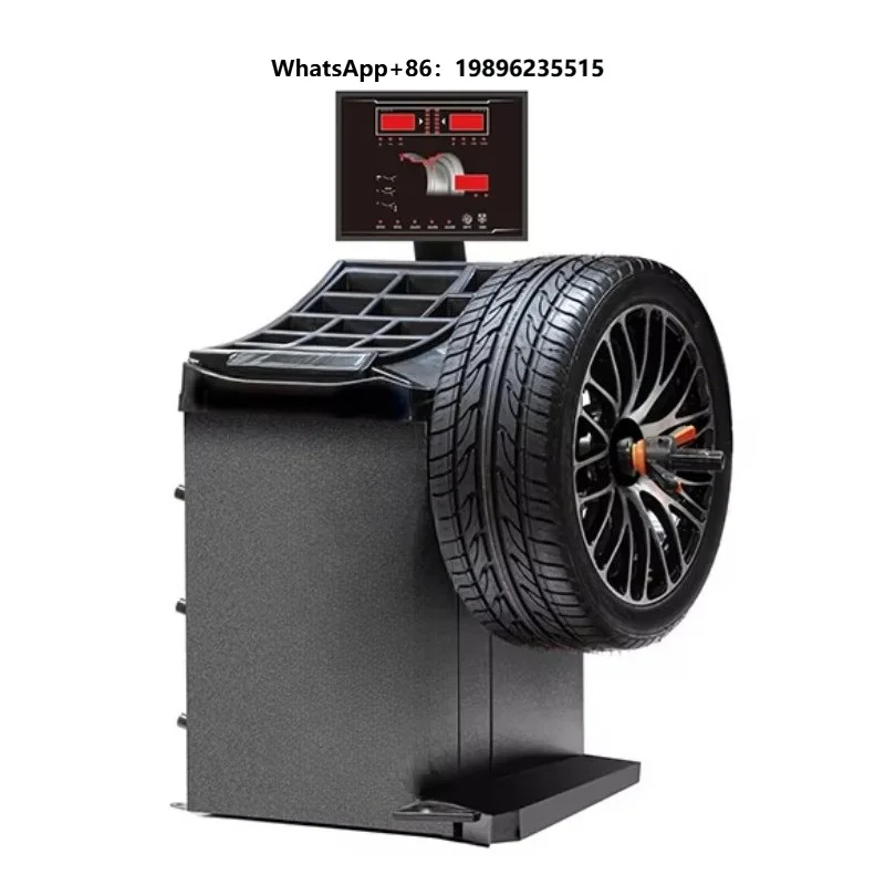 KWB-503 Deluxe Electric Wheel Balancer Automatic Sonar System Dual Pointer Electromagnetic Brake for Car Models