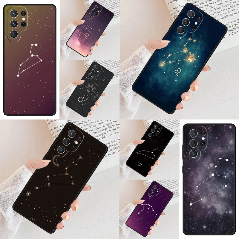 Summer Leo Constellation Landscape Cell Phone Case for Samsung Galaxy S26 Ultra S25 S24 S23 S22 S21 S20 Note10 Cover