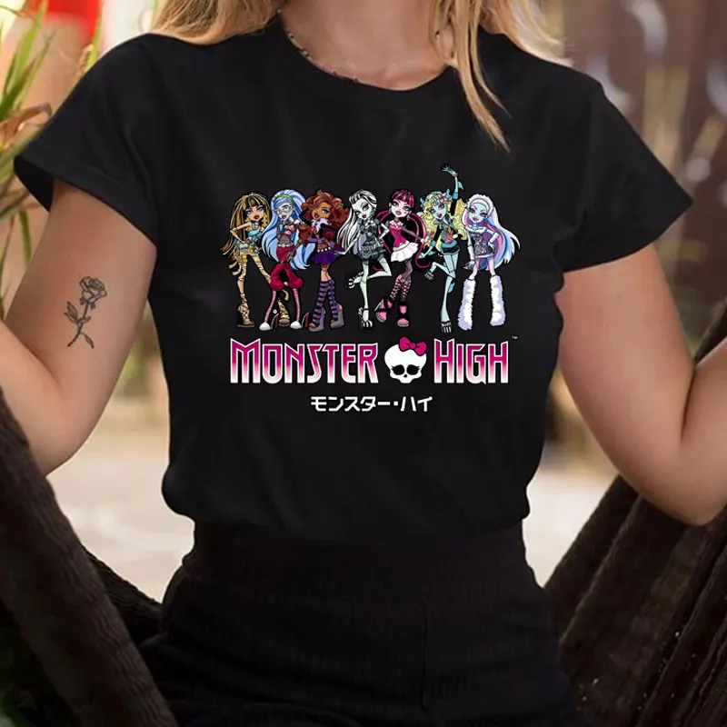 

Frankie Monster High Novelty Skull Design T-Shirts Casual Fashion Anime Streetwear Funny Cartoon T Shirt Distinctive Unisex Tees