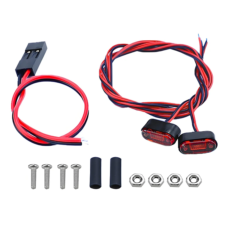RC Auto Quadrat Oval Scheinwerfer LED Position Lampe Seite Licht Warnung Licht für Tamiya Traxxas Yikong MJX H8H FMS