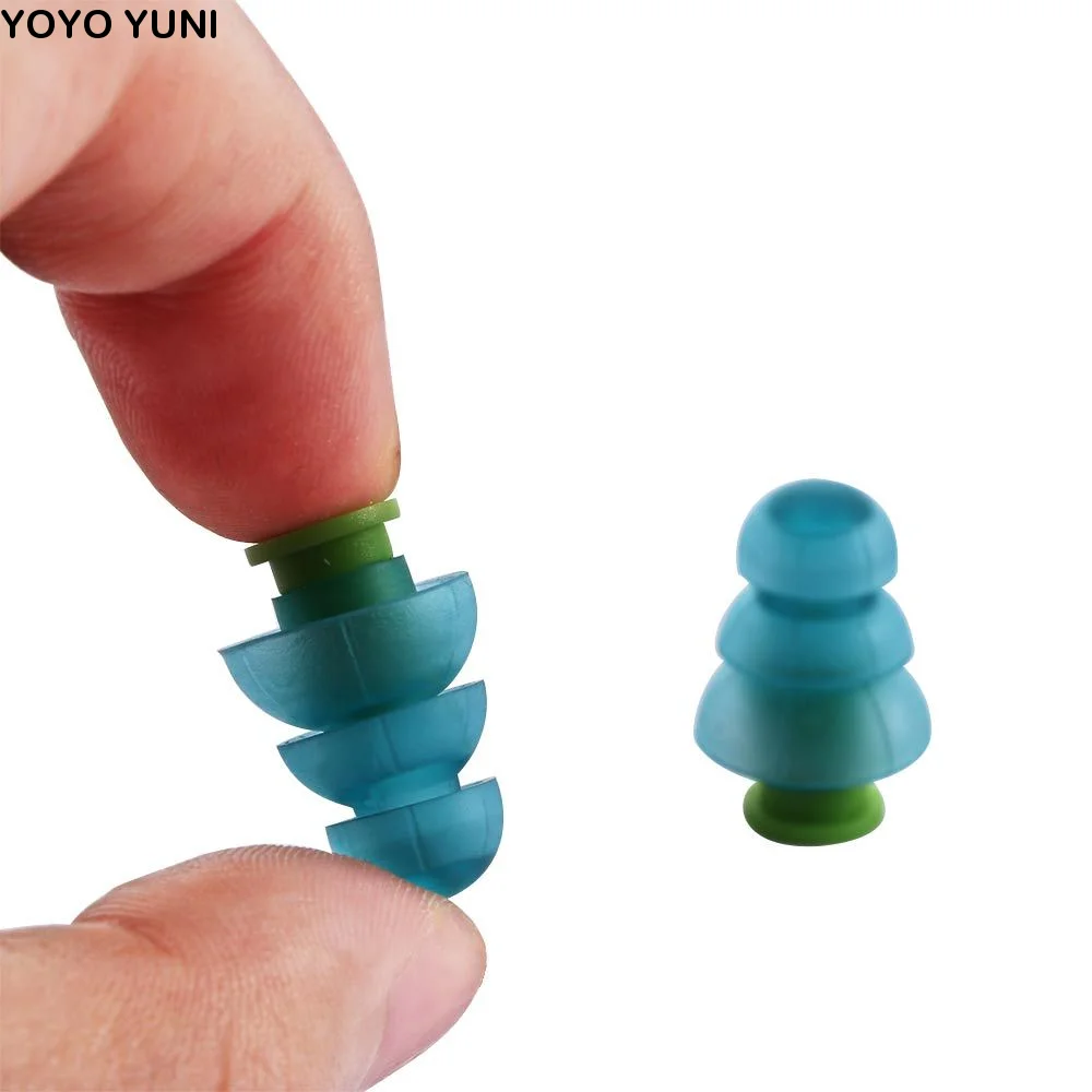 

Concerts Soundproof Noise Reduction Noise Cancelling Hearing Protection Silicone Ear Plugs