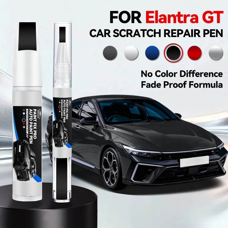 

Ремонтный карандаш для устранения царапин на Hyundai Elantra GT, аксессуары для авто, черный, белый, серебристый, B