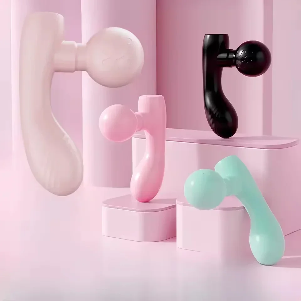 

МИНИ-массажер с двумя головками, двухмоторный вибрационный массажный пистолет, портативный зарядный массажер для расслабления мышц