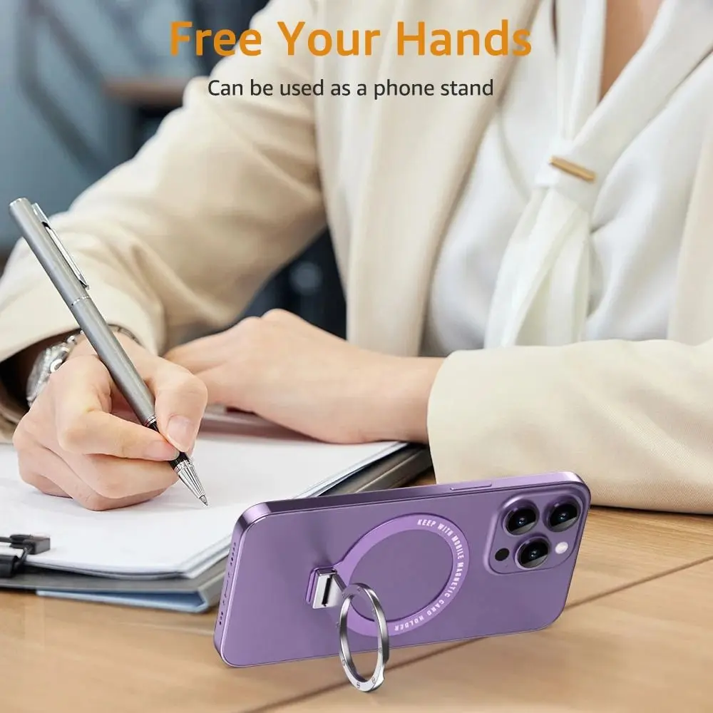 

Ultra-thin Cellphone Finger Ring Holder Foldable Metal Desk Phone Holder Kickstand Accessories for iPhone 12 13 14 15Pro Max