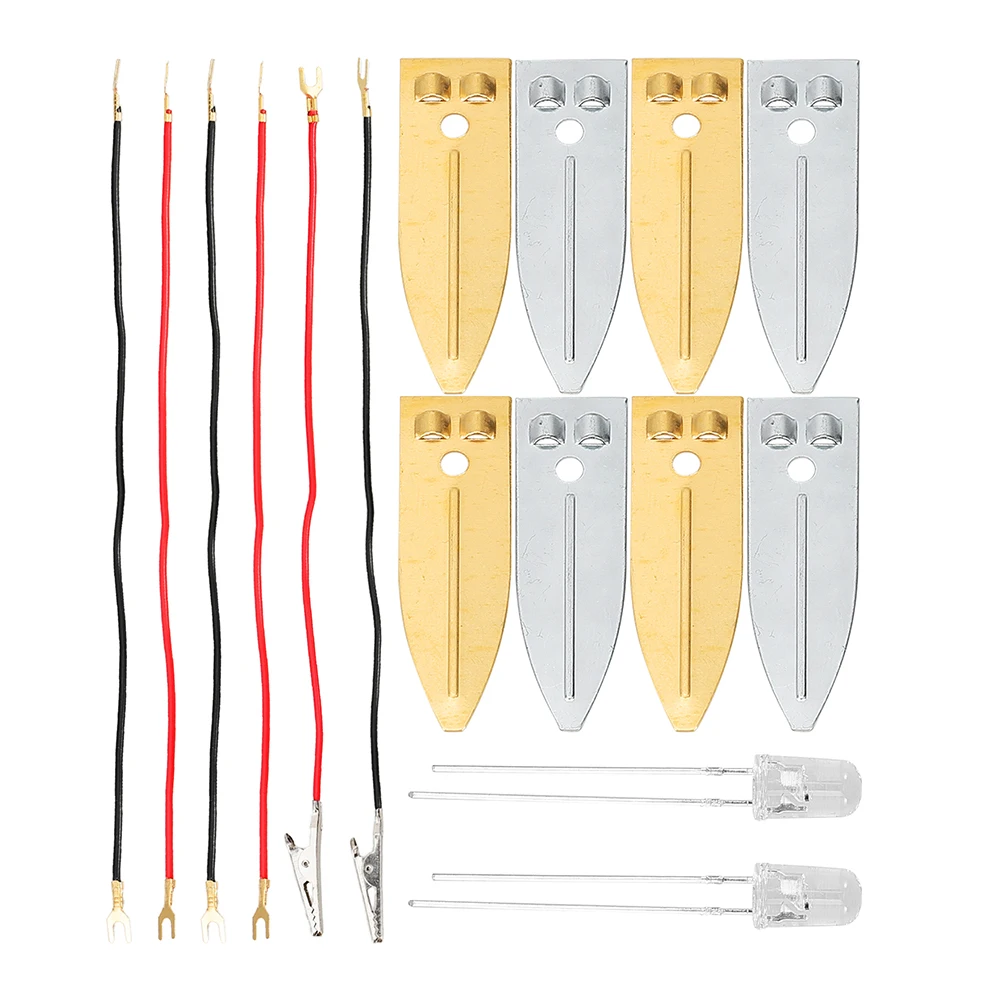 

1 комплект набора для научных экспериментов, фруктовый, картофель, цинк, медные тарелки - в принадлежности для школьных научных проектов