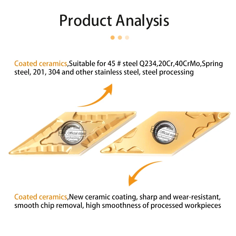 CNC lathe tools VNMG160408 VNMG160412 VNMG160404 HQ PM GM QM GA MA HM MT MU HA High Quality Turning Insert For Steel Processing