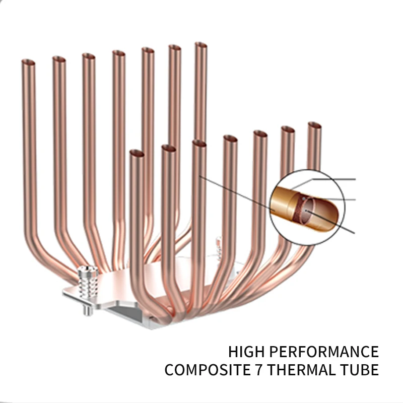 Imagem -03 - Alseye-argb Cpu Cooler 3pin Heat Pipes Torres Gêmeas Suporte de Alto Desempenho Lga1700 1200 1366 115x 2011 Soquete W700