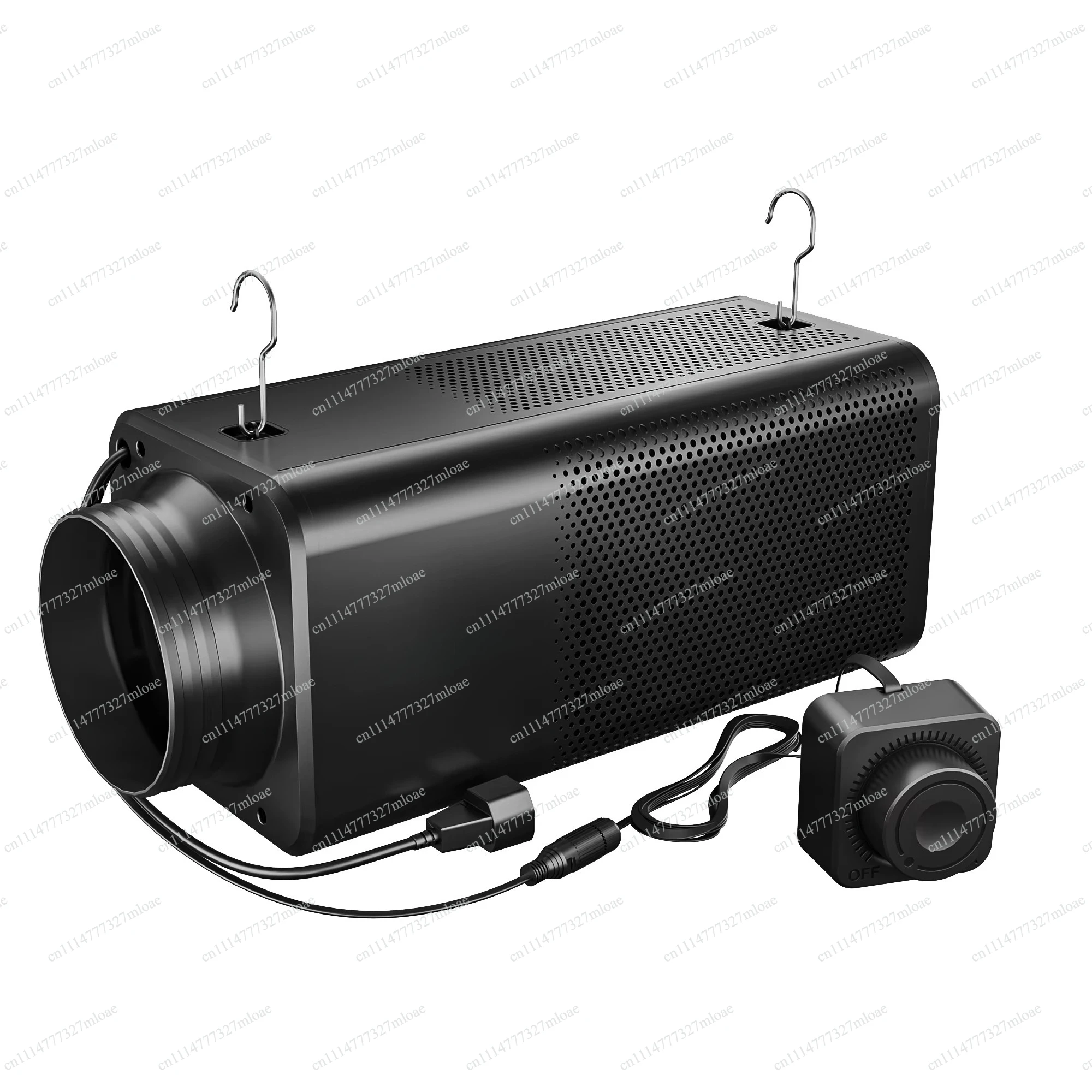 2-In-1 ventilation system Ducted fan with built-in carbon filter, suitable for planting tents, controlling odors and providing