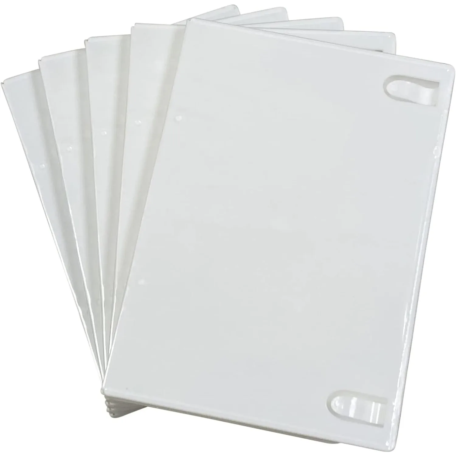 White Color Single Disc CD, DVD & Blu-ray Disc Cases with Outer Clear Artwork Insert Sleeve. Compatible for Nintendo Wii Discs.