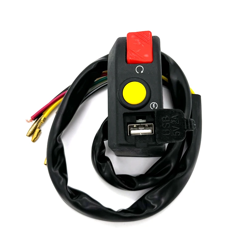 Motorcycle Switches With USB Charge 7/8\