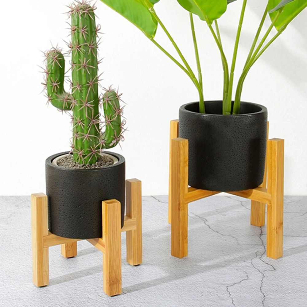 Strong Planter Garden Free Standing Home Decor Flower Pot Trays Plant Stand Shelf Bonsai Holder Wood Rack