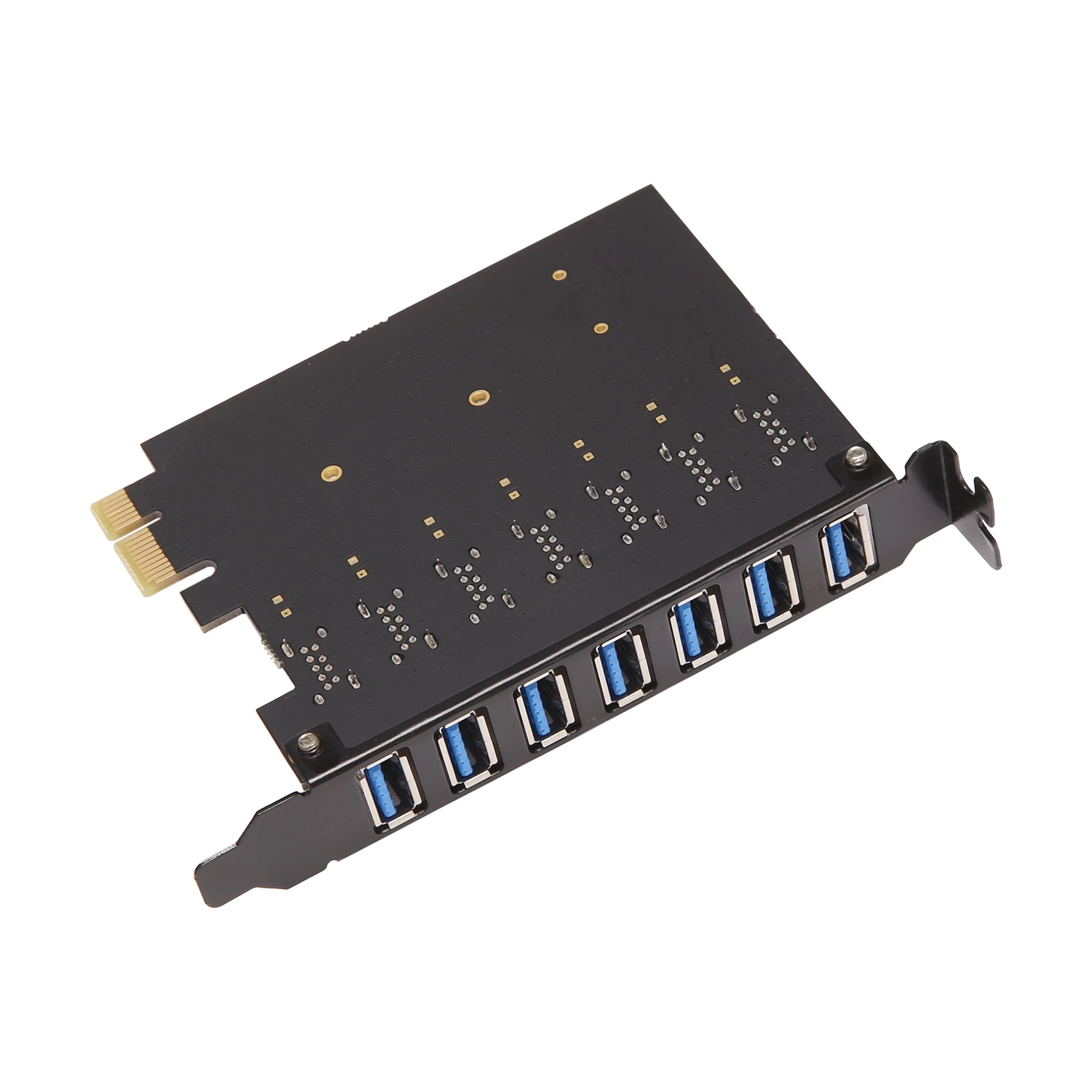 USB 3.0 PCI-E Expansion Card Adapter 7 Ports Hub Adapter External Controller PCI-E Extender PCI Express Card for Desktop