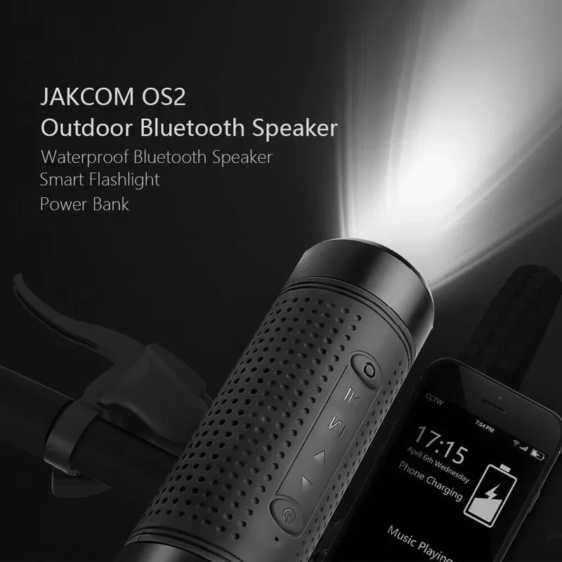 Bluetooth Speaker Power Bank Smart Flashlight Waterproof Highly Scalability Smart Outdoor Speaker with LED Light