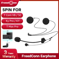FreedConn-auriculares de 5 pines, manos libres, Audio de árbitro para T Com VB T Com SC T Max Pro FX KY Pro R1 Plus R1 Pro R3