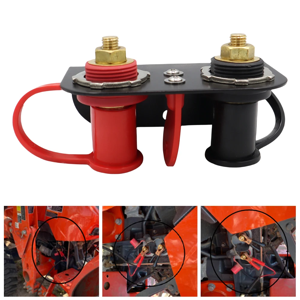 

Remote Battery Jumper Post Terminal 250A Battery Jump Post Terminal M10 Stud Remote Battery Terminals for Auto Truck Boat ATV