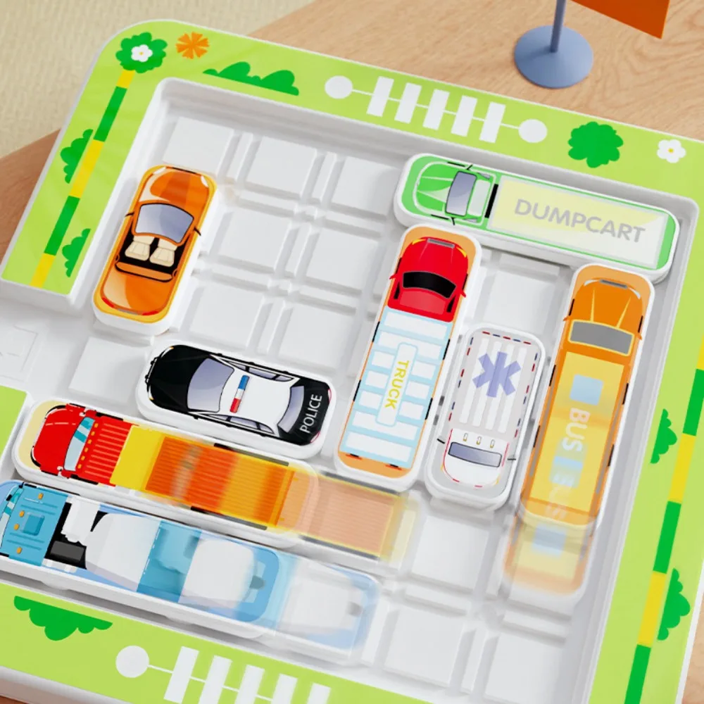 Montessori carro labirinto magnético brinquedo aprendizagem dos desenhos animados slide carro puzzle jogo mini colorido estacionamento placa brinquedo pensamento lógico