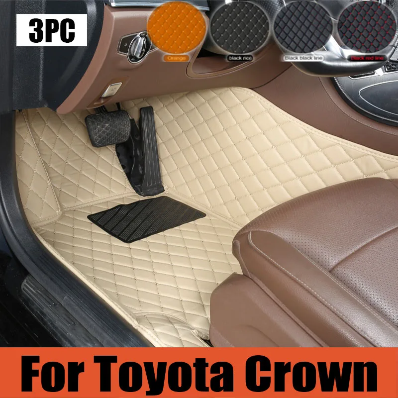 

Car Mats Floor For Toyota Crown Royal Saloon S200 2008 2009 2010 2011 Waterproof Floor Mats Car Interior Parts Car trunk mat