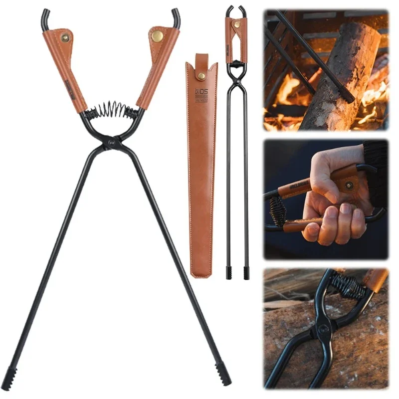 

ShineTrip05 Series Outdoor Barbecue Tongs, Portable Thickened Long-handled Charcoal Tongs, Heat-resistant Fire-making Tools