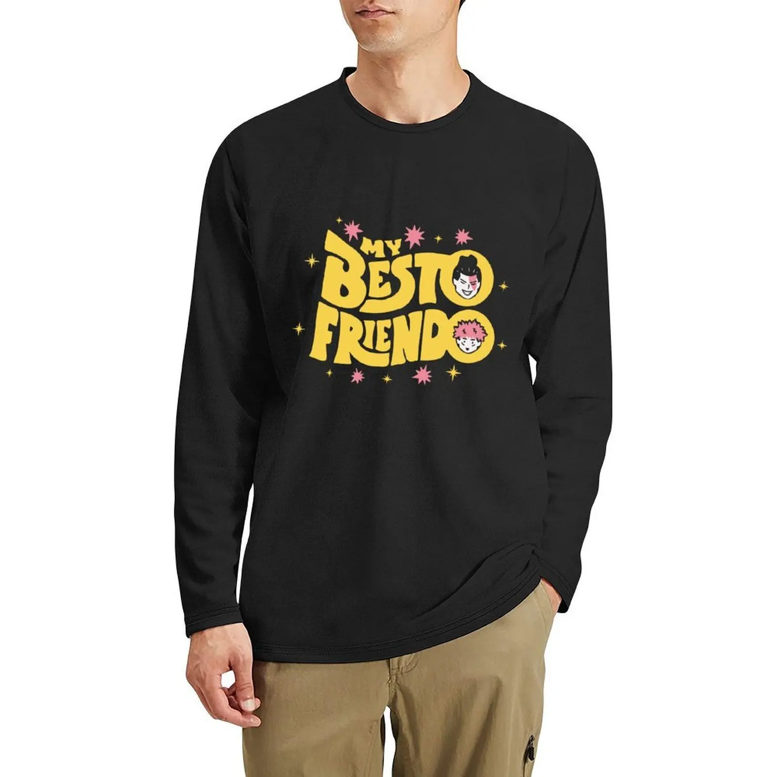 

My Besto Friendo Gojo Geto Satosugu Long T-Shirt funny t shirts boys t shirts customized t shirts graphics shirt T-shirt men
