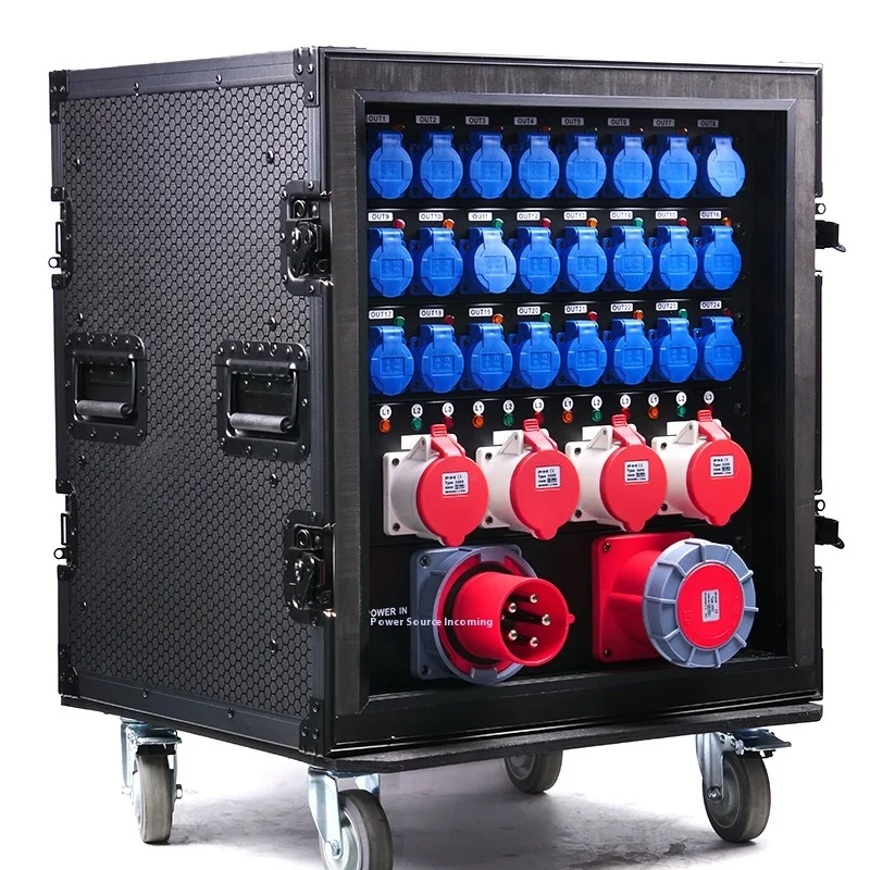ABCCABLS 36 European Gauge Large Screen Power Distribution Box Single Sound Stage Lighting Performance Equipment for Rental
