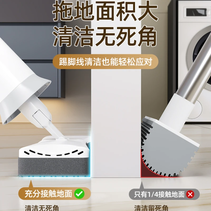 Shumian sponge absorbent mop home one mop clean toilet 2023 new collodion hands-free floor mop