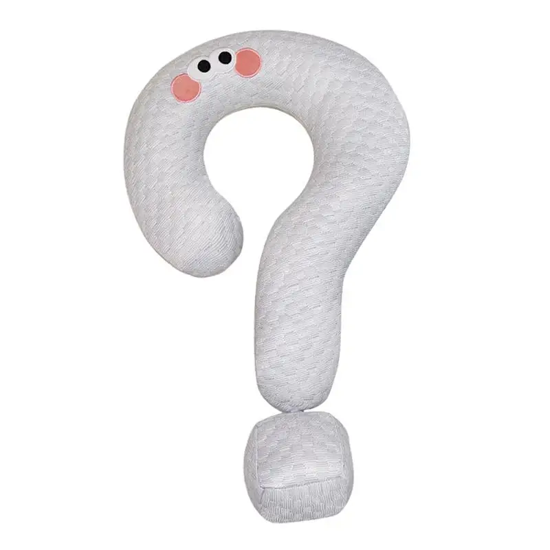 Travel Neck Pillow Soft Support Pillow Funny Neck Pillow Sleeping Rest Cushion Question Mark Throw Pillow For Neck And Head