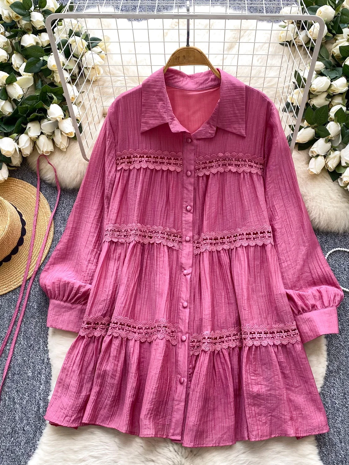 تنورة نسائية أنيقة بحزام طويل من الدانتيل Sve irt Dr تنورة على شكل حرف a عالية الخصر كورية Sle للتنقل الصيفي Faion