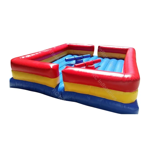 

Inflatable Gladiator Jousting Ring Gladiator Arena Inflatable Sticks Fighting Arena for Kids and Adults