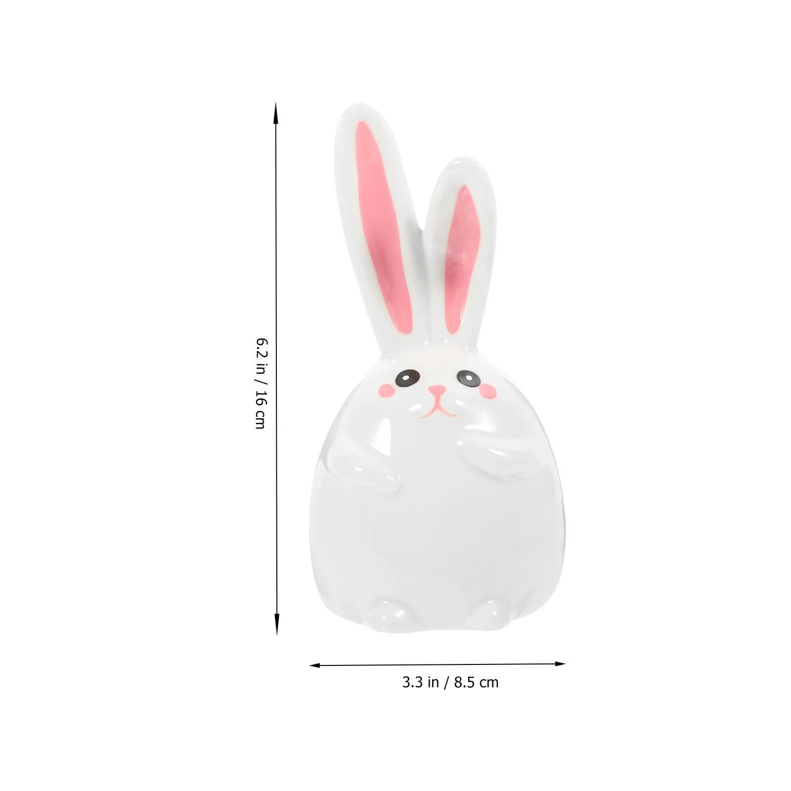 

Unbreakable Ceramic Bunny Coin Bank Kids Saving Jar Cartoon Desktop Decoration Money Pot Big Piggy Bank Ceramic Rabbit Model