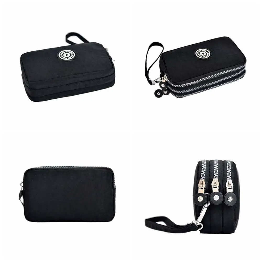

Fashion Letter Three Layer Coin Purse Star Leaf Print Flower Wallet Handbag Card Holder Waterproof Simple Money Bag Female/Male