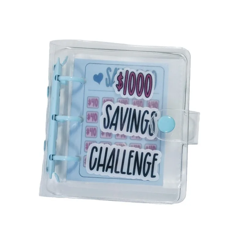 น่ารัก Creative Desin Savings Challenge Binder แฟชั่นเรียบง่ายความท้าทายหนังสือซอง Binder Notebook นักเรียนอุปกรณ์