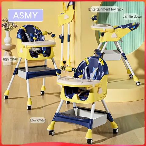 아기 저녁 식사 테이블과 의자 다기능 식탁과 의자 어린이 식탁/어린이 좌석 리클라이닝 접이식