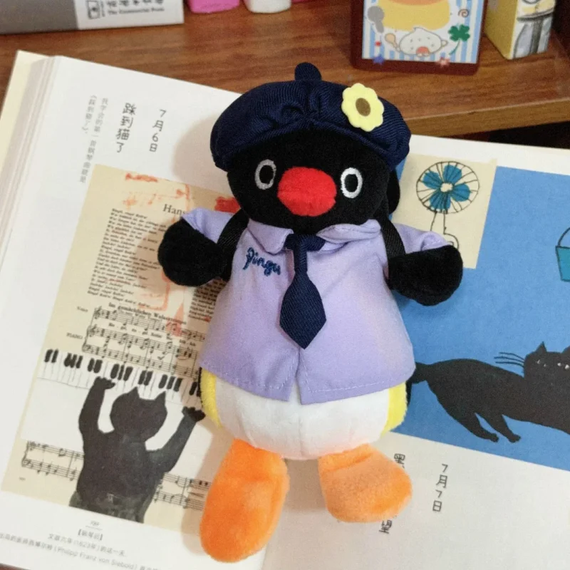 

Pingu School Uniform Goose Plush Pendant Doll Graduation Gift Bag Decoration Creative Toys For Girls