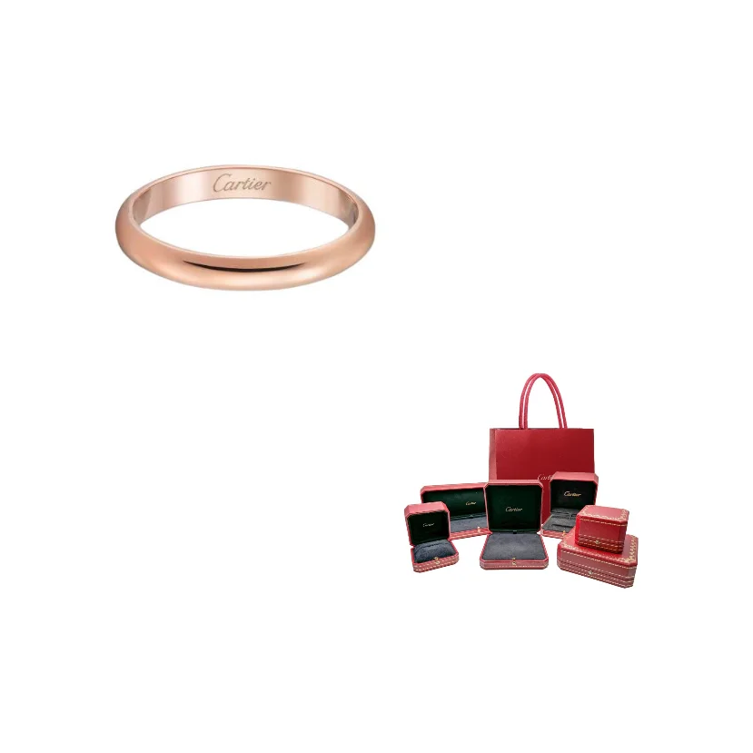 CARTIER 1895 Series 18K Rose Gold Rings Unisex Rose Gold B4088100 view 2