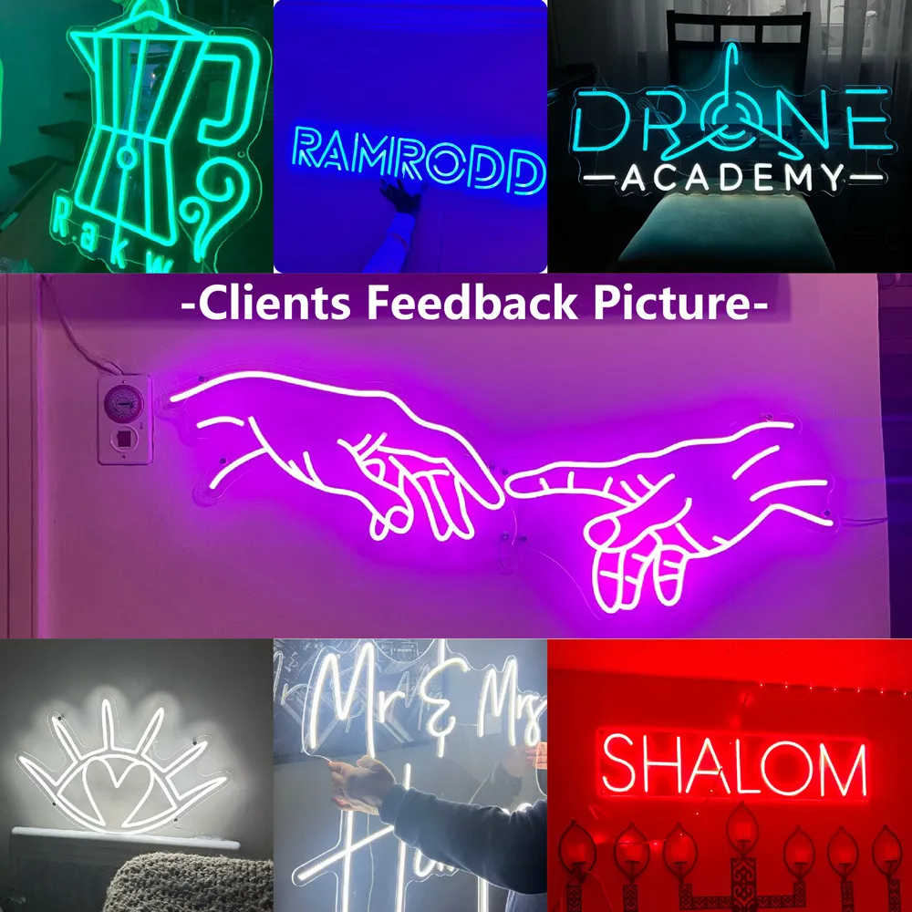 Custom LED Neon Signs Personalised Light Up Signs for Bedrooms Office Weddings Parties Salons Room Decor Private Neon Sign Light