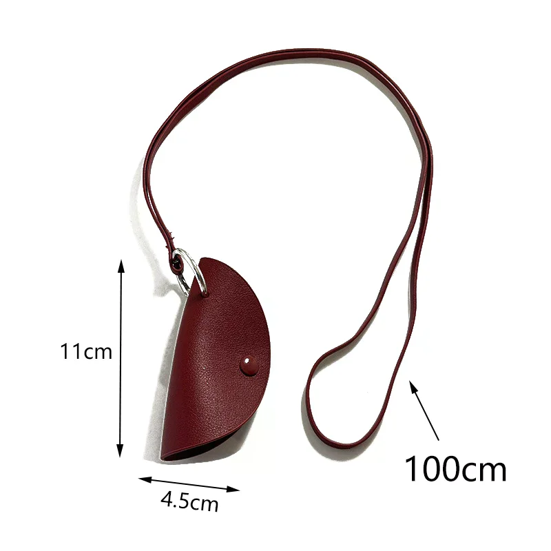 Fashion Neck Crescent Moon Key Bag Pendant Sweater Chain Women's Simple Anti-loss Long Leather Necklace Exquisite Gift - view 6