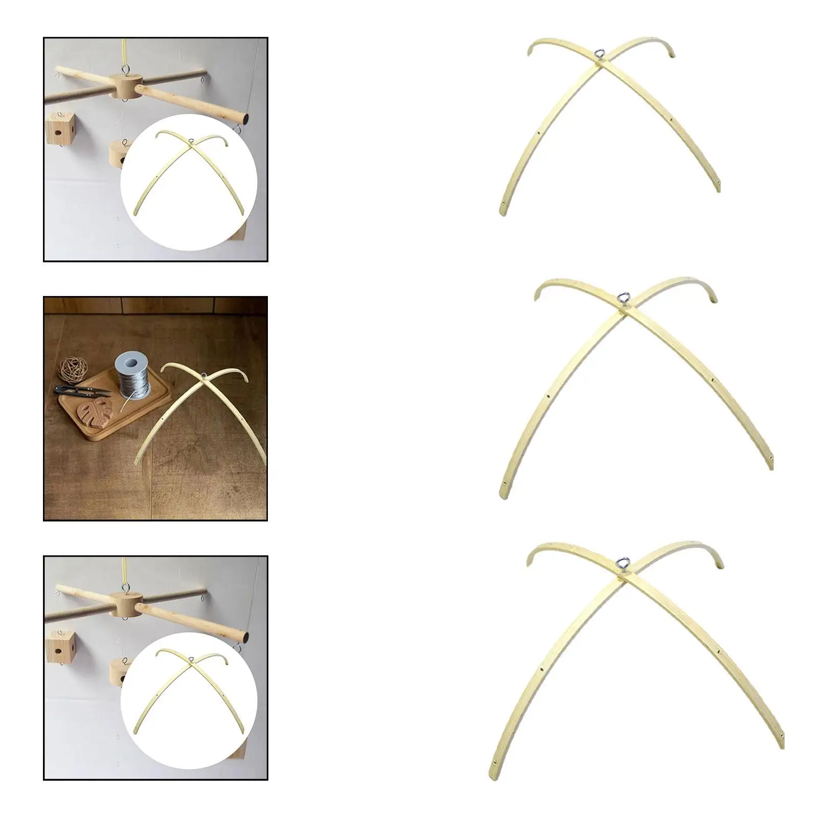 

Украшение мобильной подвесной рамы, простая установка, стабильная игрушка, детский держатель «сделай сам», поделки «сделай сам», для детской кроватки с колокольчиком ветра