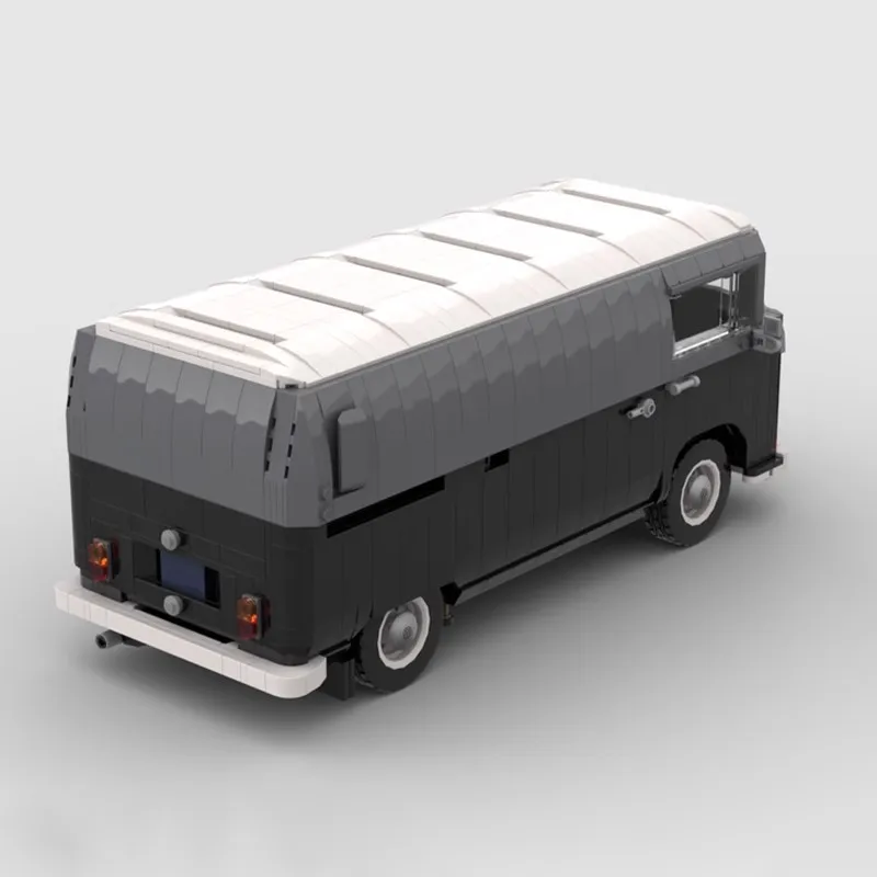 Bricklink MOC 10279 Technical Car VW T2 Kastenwagen Barista Van Truck Creative Vehicles Building Blocks Kid Toys Christmas Gift