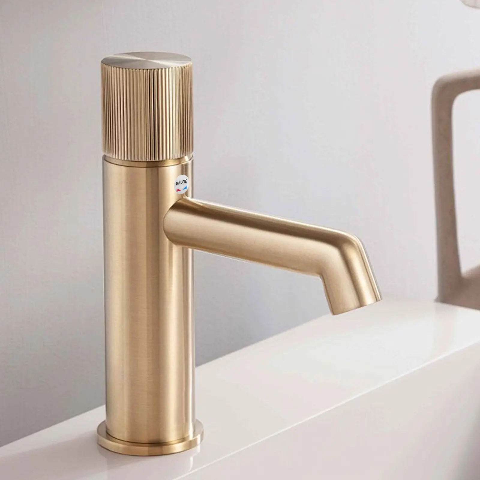 

120Pcs Hot Cold Faucet Knobs Buttons with Red Blue Indicators Faucet Handle Button Covers Sink Hole Cap Water Temp Indicator