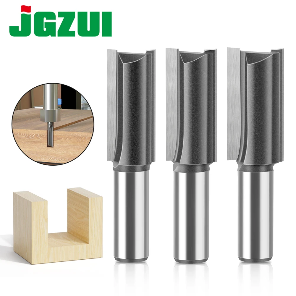 1Pcs 1/2 inch Shank 11-22mm Diameter Woodworking Milling Router Bit Cutter Extended Straight Blade Length 40mm Slotted