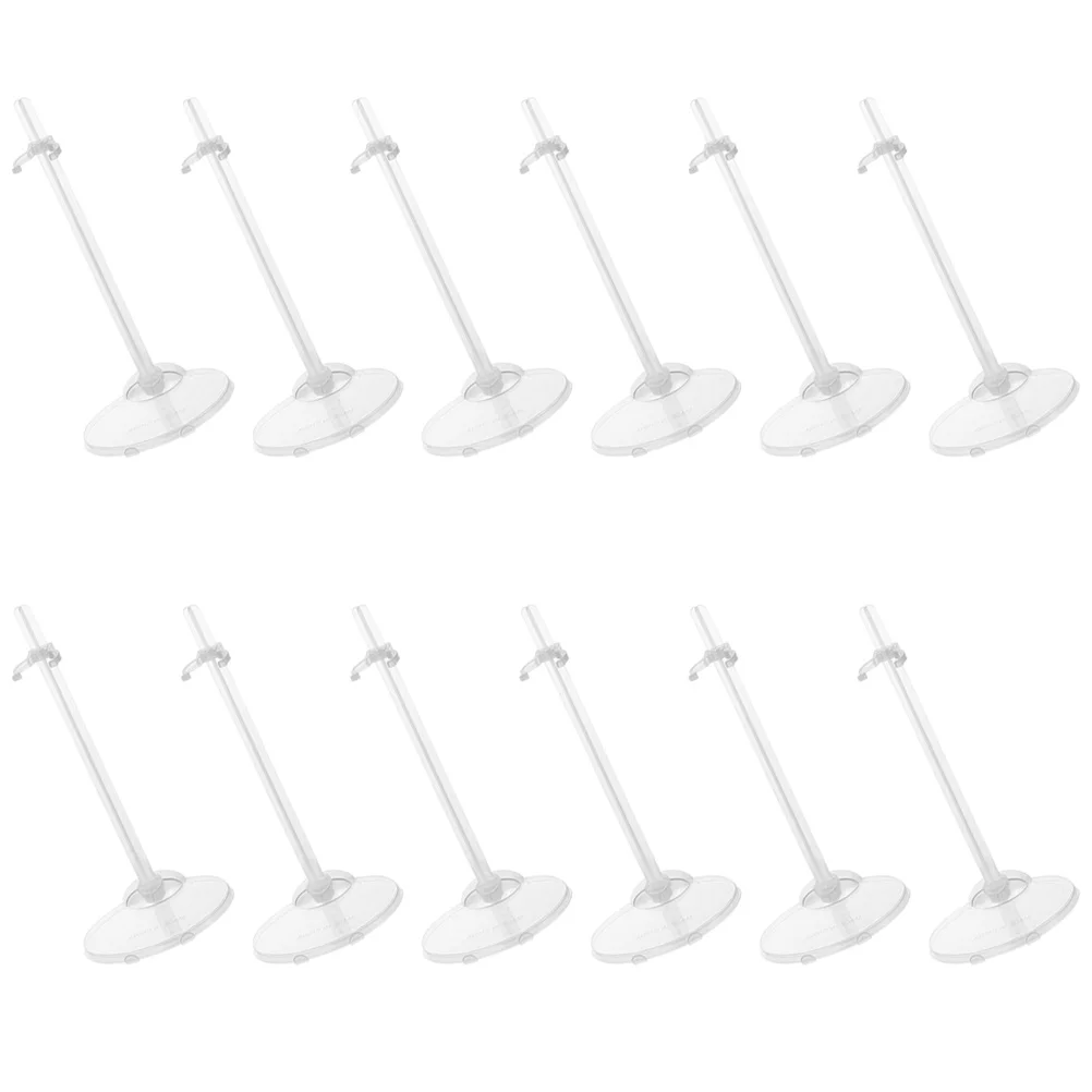 

12 Pcs Plastic Stands Display Bracket Toy Bracket Display Rack Dolls Support Dolls Shop Supplies Figure Stand Showcase