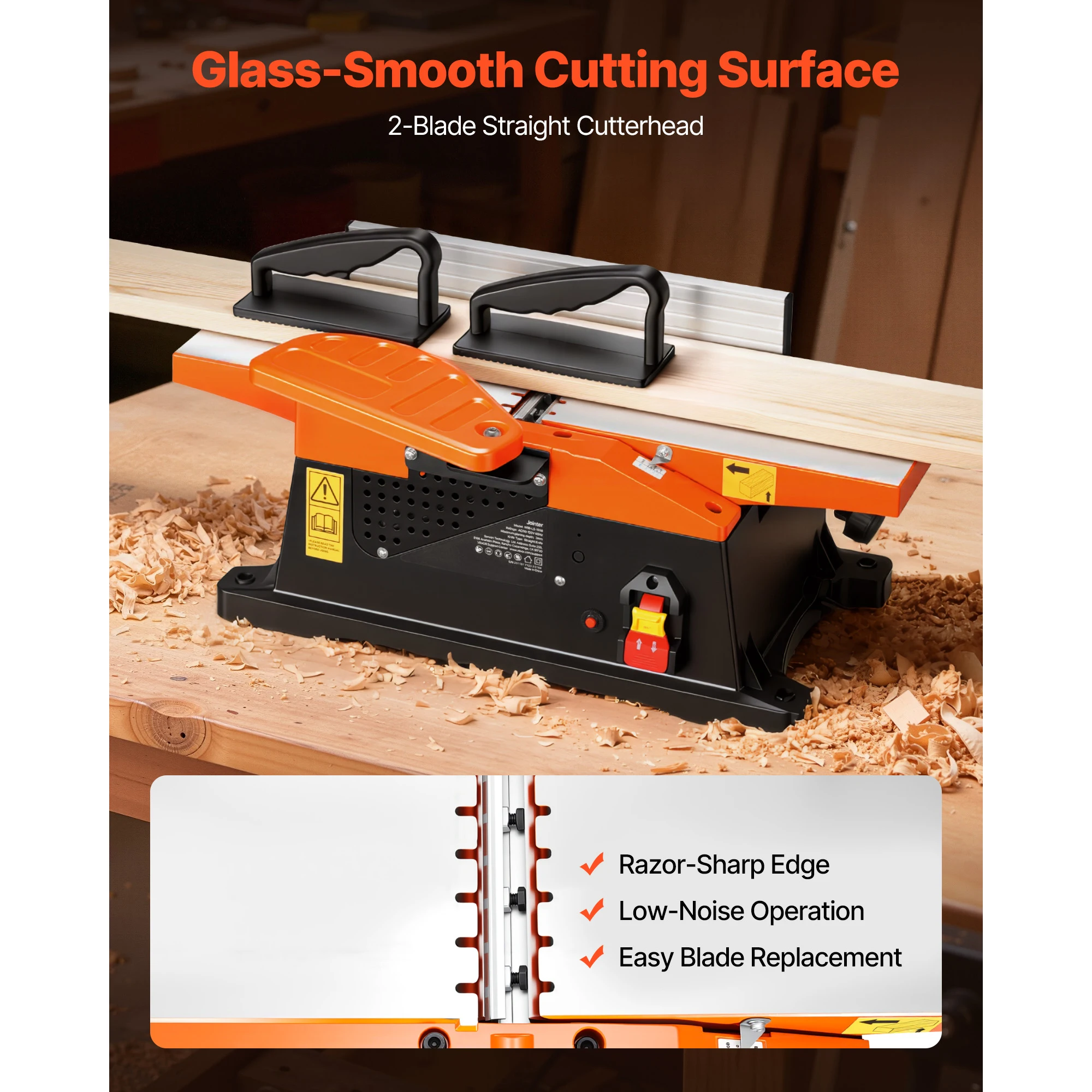 SucceBuy 6インチ 2HP 12000 RPM ベン - Woodworking Jointer のレビューと価格