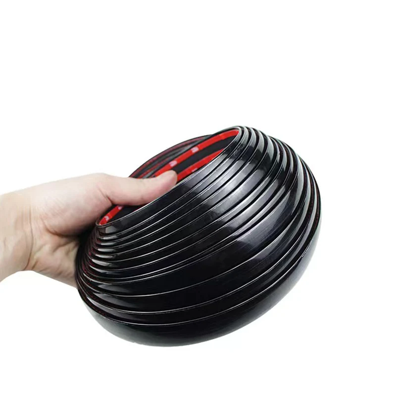 Car Chrome Decorative Protective Strips Grill Trim Molding Anti-Collision Tape Bright Silver Gold Black Red Universal Width 6mm