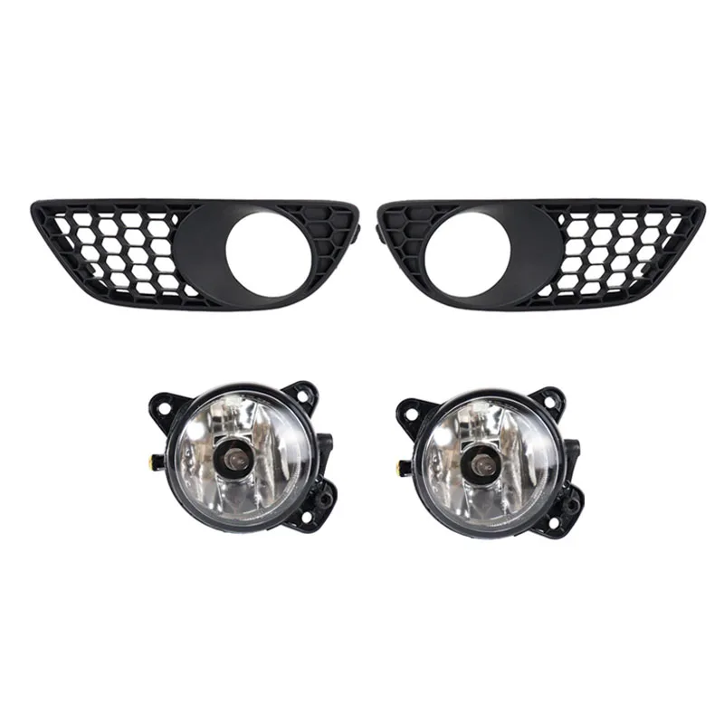 Car Front Foglight Frame Front Bumper Lower Fog Light Grille Front Fog Lamp Fog Light For Volkswagen VW Touareg Rline 2008-2010