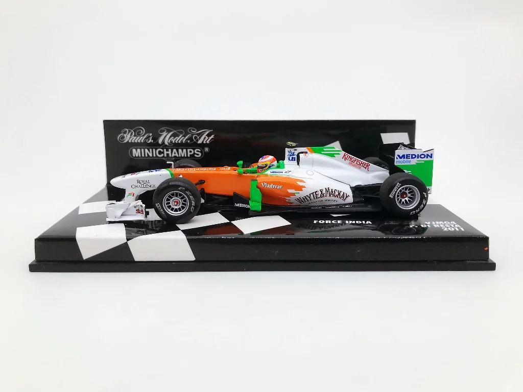 Minichamps 1:43 F1 VJM04 2011 Paul Di Resta Simulation Limited Edition Resin Metal Static Car Model Toy Gift